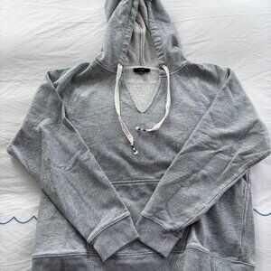 J CREW Sweater grey with hood